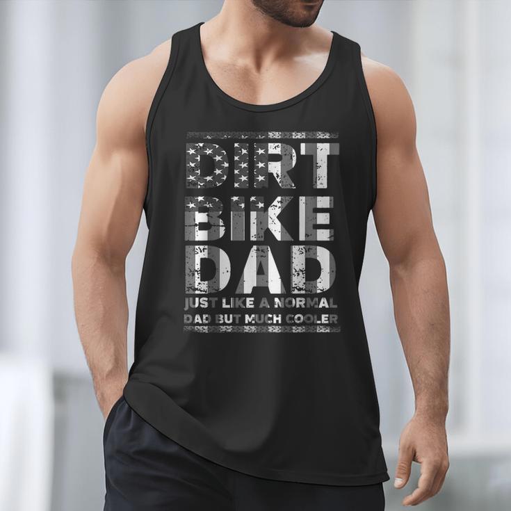 Dirt Bike DAD Bike Motocross Enduro US Flag Shirt T-Shirt Men Tank Top