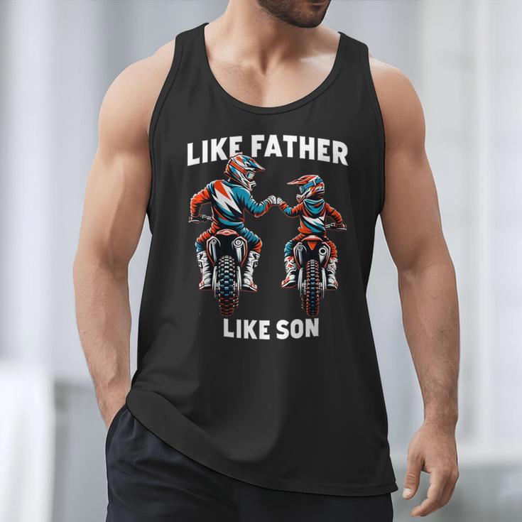 Dirt Bike Family Father Son Motocross Off-Road MX Dad Boys Men Tank Top