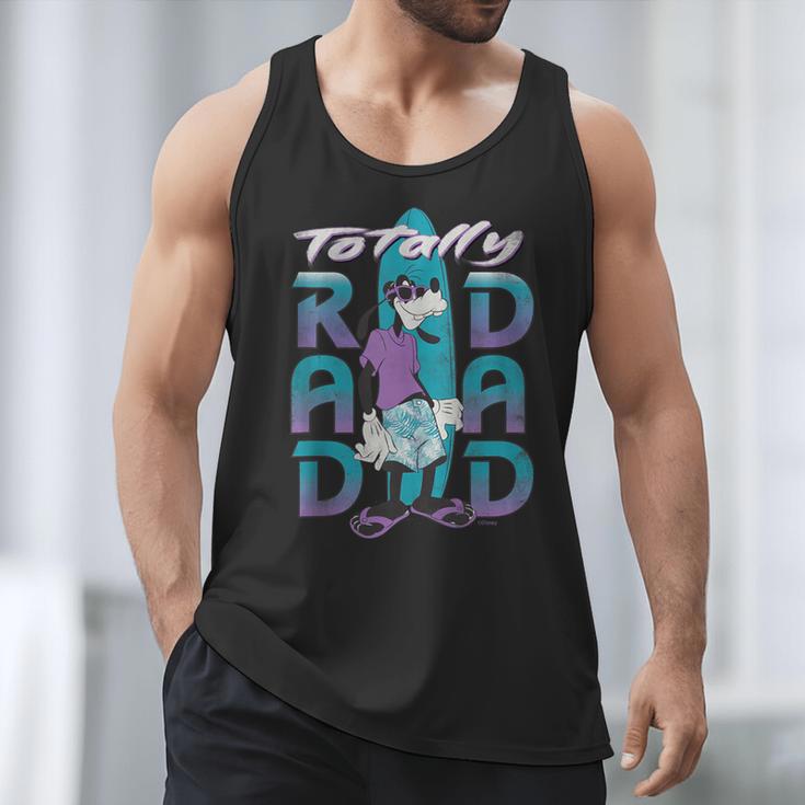 Disney Goofy Totally Rad Dad Father’s Day Surfing Distressed Men Tank Top