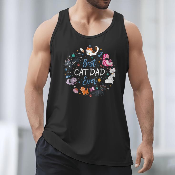Disney Pet Parent Father’s Day Disney Cats Best Cat Dad Ever Men Tank Top