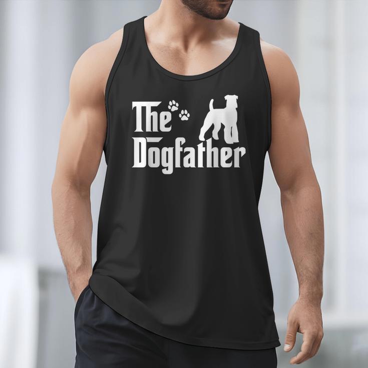 The Dogfather Tee Fathers Day Dad Dog Lover Schnauzer For Men Women Girls Kids Men Tank Top
