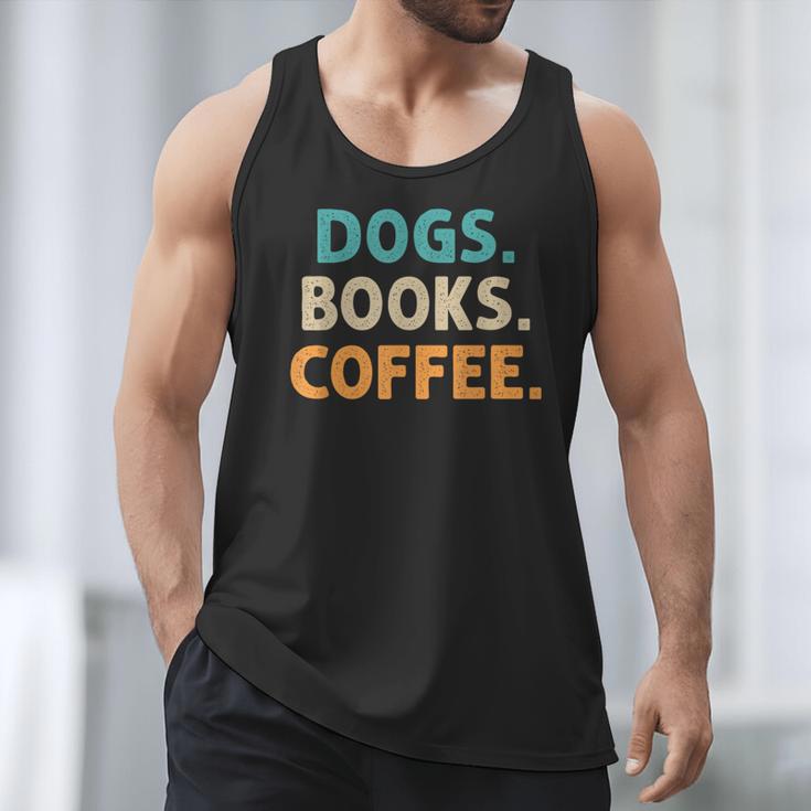 Dogs Books Coffee Book Lover Dogs Coffee Men Tank Top Dogs Books Coffee Book Lover Dogs Coffee Men Tank Top