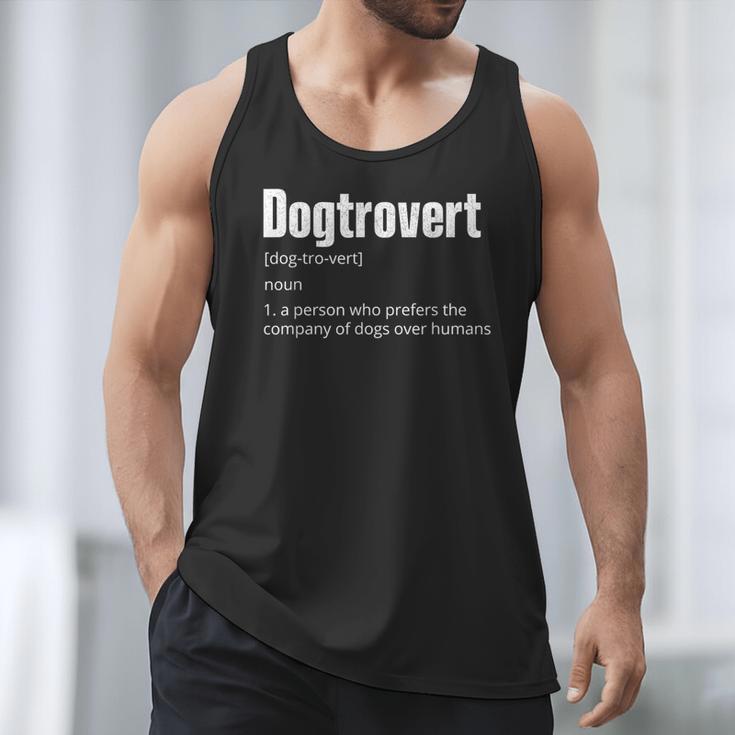 Dogtrovert Dog Lover Dog Owner Dog Dad Men Tank Top