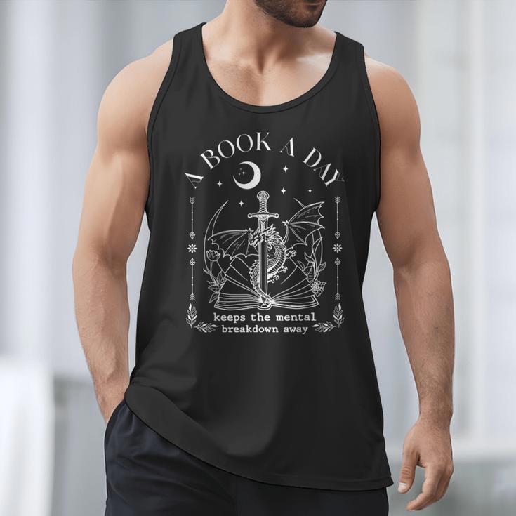 Dragon A Book A Day Keeps The Mental Breakdown Away Men Tank Top