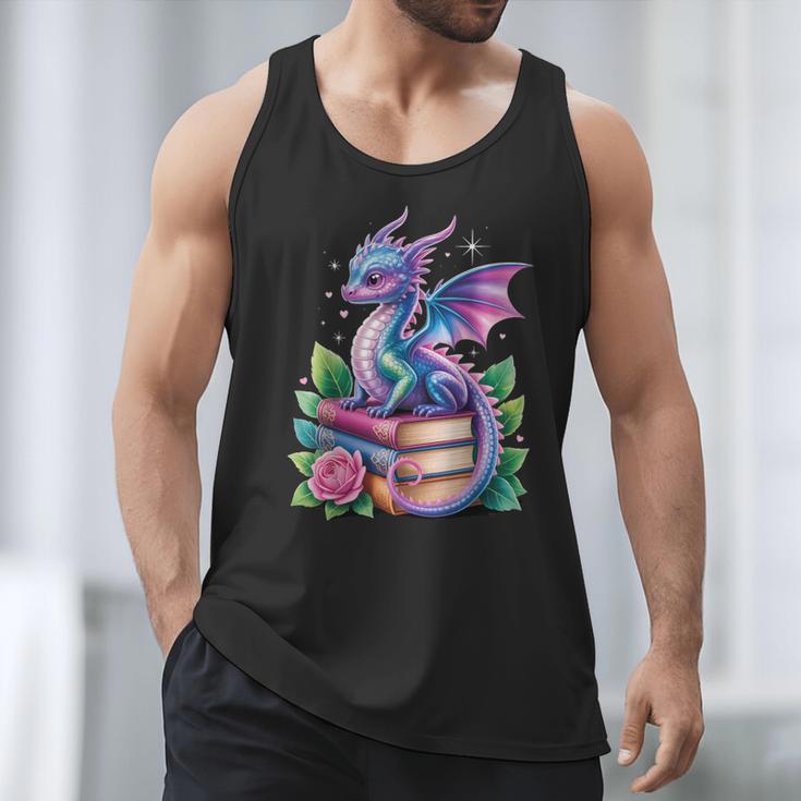 Dragon Book Fantasy Reading Men Tank Top Dragon Book Fantasy Reading Men Tank Top