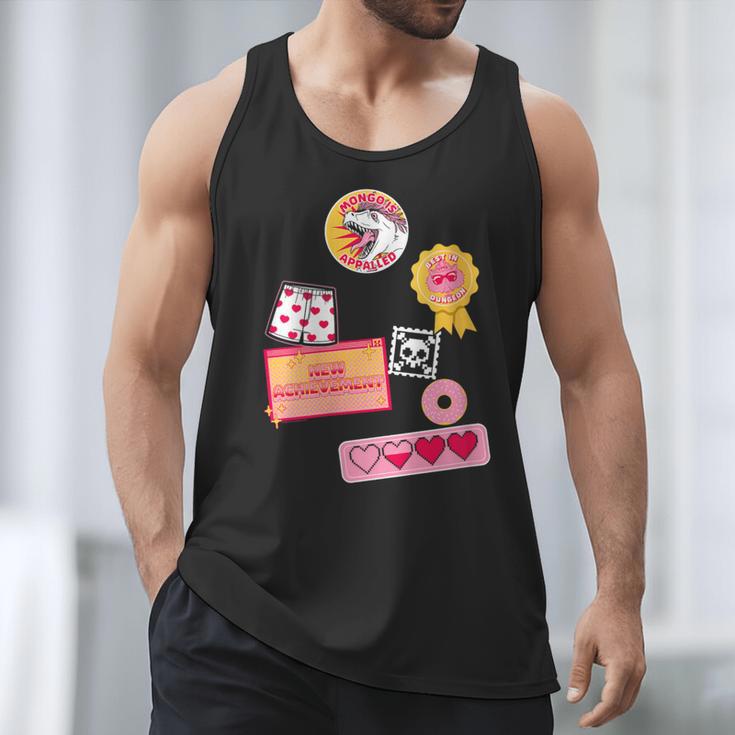 Dungeon Crawler Carl Colorful Sticker Collage LitRPG Book Men Tank Top