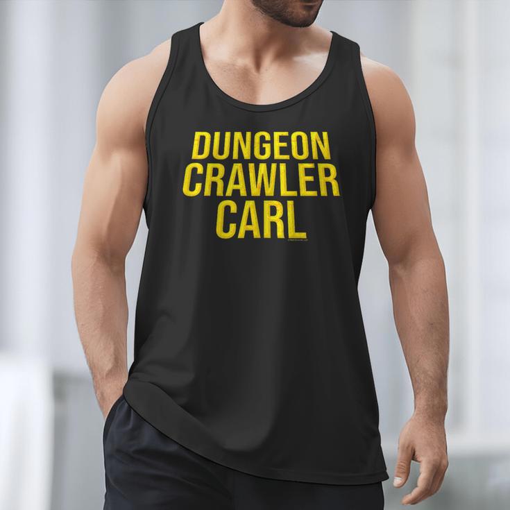 Dungeon Crawler Carl Yellow Text Logo LitRPG Series Book Men Tank Top Dungeon Crawler Carl Yellow Text Logo LitRPG Series Book Men Tank Top