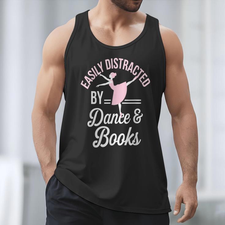 Easily Distracted By Dance And Books Ballet Fun Men Tank Top