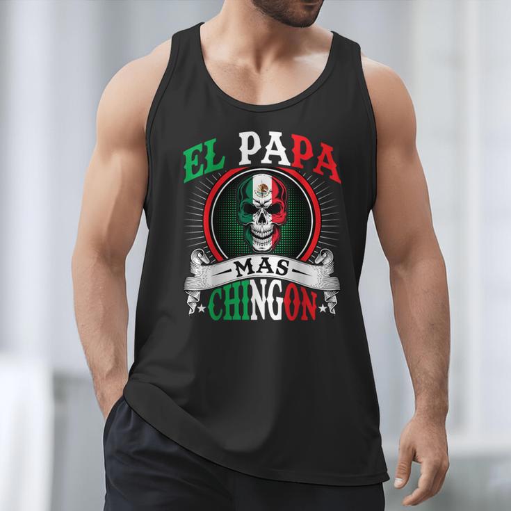 El Papa Mas Chingon Mexican Dad Husband Regalo Flag Men Tank Top