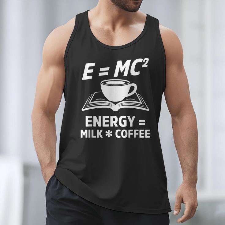 EMC2 Energy Milk x Coffee Science Book Math Lover Men Tank Top