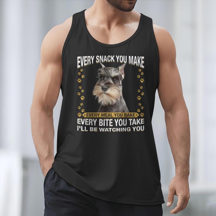 Every Snack You Make Miniature Schnauzer Dog Mom Dad Men Tank Top