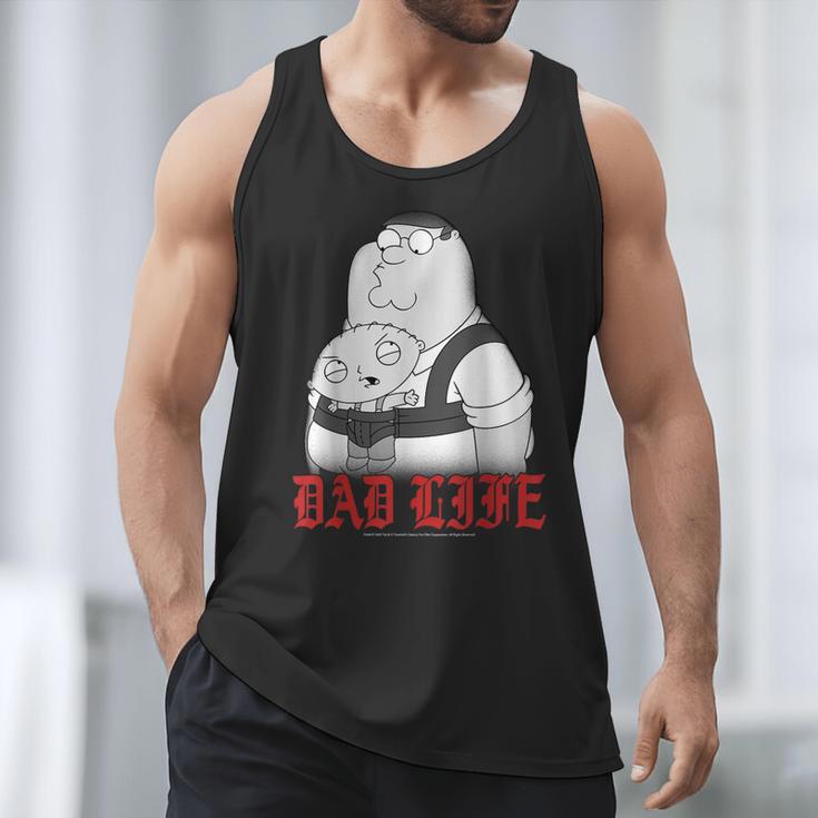 Family Guy Peter Stewie Dad Life Distressed Big Chest Logo Men Tank Top
