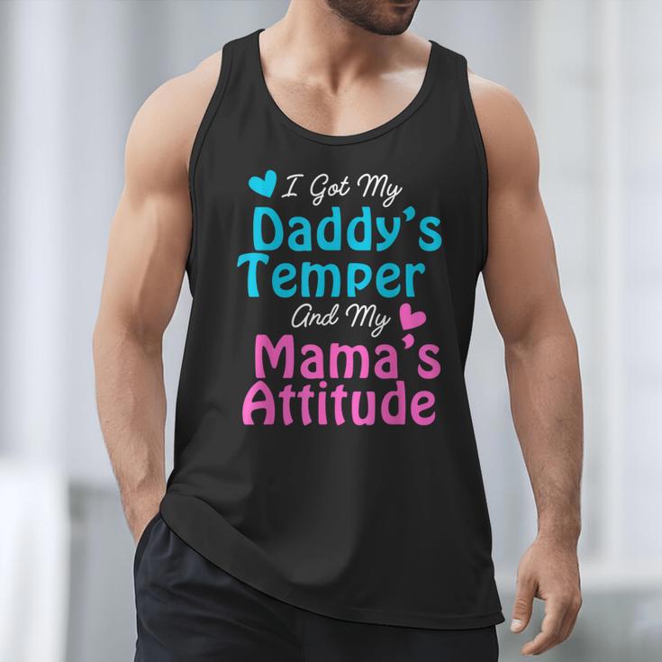 Family Tee I Got My Daddy's Temper And Mama's Attitude Men Tank Top