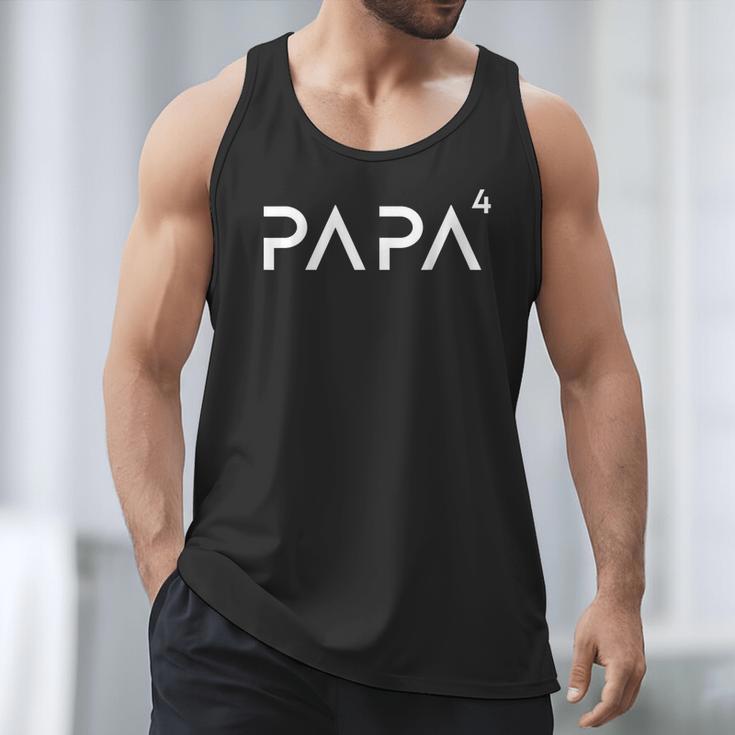 Father Of 4 Kids Dad Squared Dad To The Fourth Power Men Tank Top