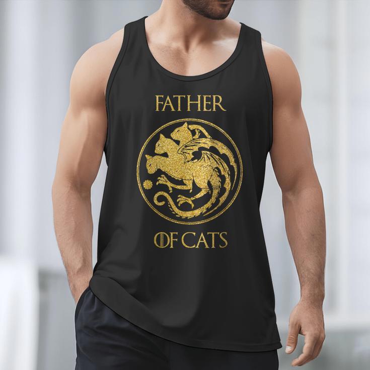 Father Of Cats Shirt Cat Dad Cat Daddy Men Tank Top