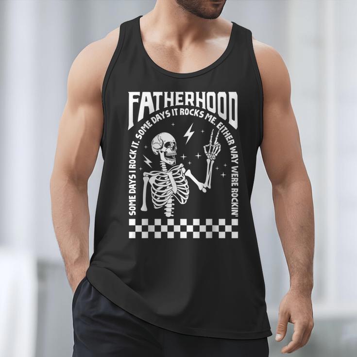 Fatherhood Dad Tour Some Days I Rock It Happy Father's Day Men Tank Top