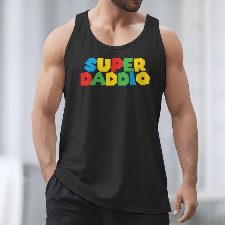 Fatherly Powers Unleashed Gamer Super Dad From Wife & Kids Men Tank Top