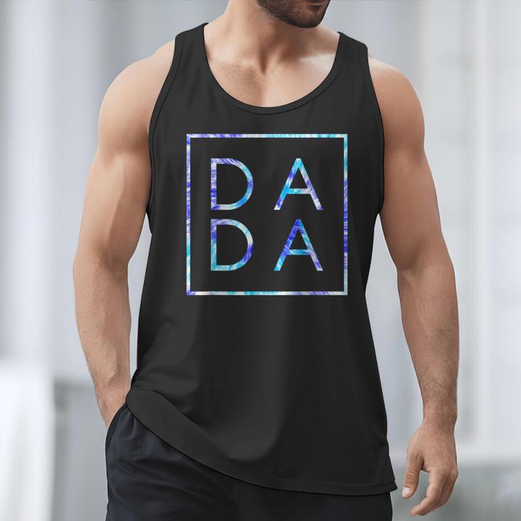 Father's Day For New Dad Dada Him Papa Tie Dye Dada Small Men Tank Top