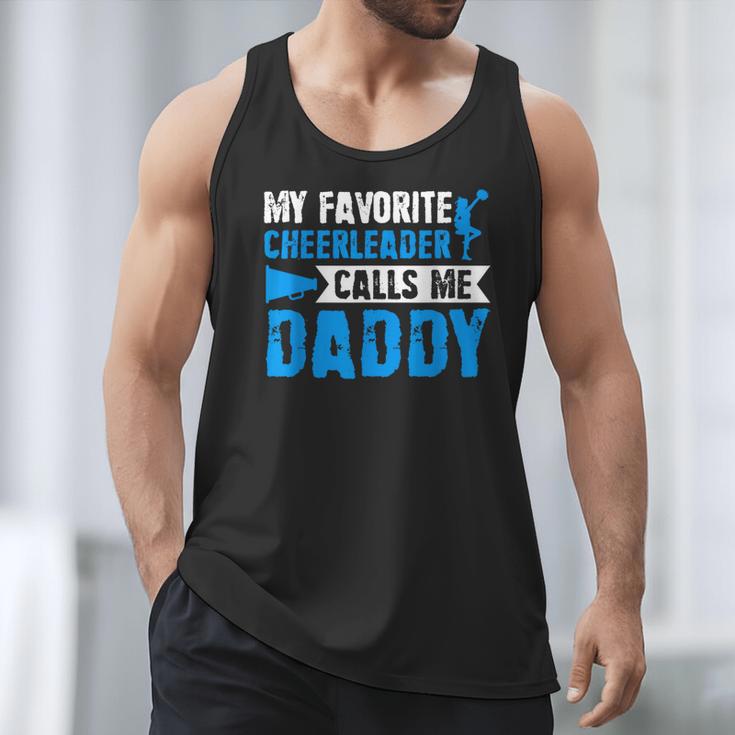 My Favorite Cheerleader Calls Me Daddy Cheer Dad Fathers Day Men Tank Top