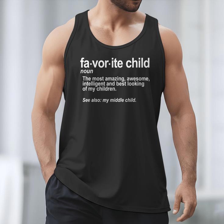 Favorite Child Definition Mom And Dad Middle Child Men Tank Top