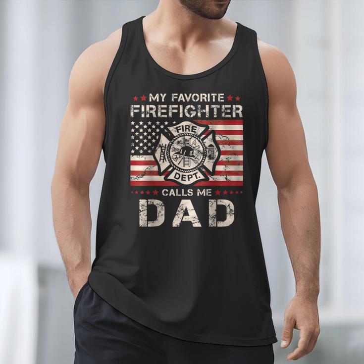 My Favorite Firefighter Calls Me Dad Fireman Father Saying Men Tank Top My Favorite Firefighter Calls Me Dad Fireman Father Saying Men Tank Top