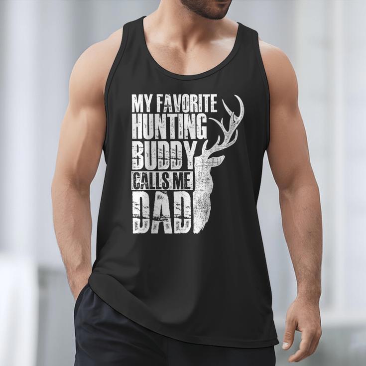 My Favorite Hunting Buddy Calls Me Dad Deer Animal Hunter Men Tank Top