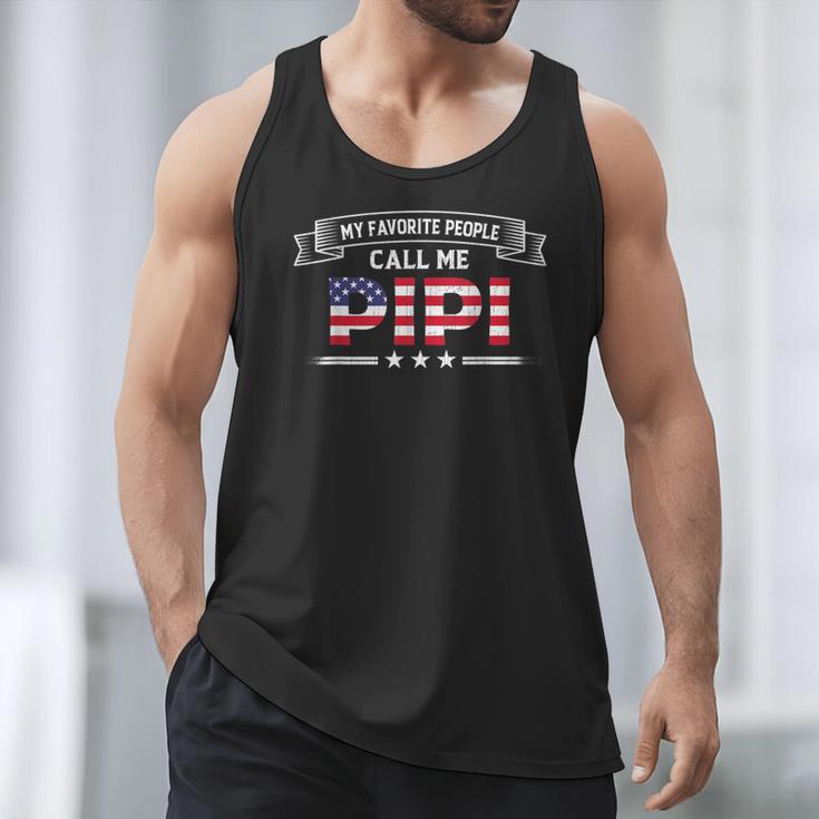My Favorite People Call Me Pipi USA Flag Dad Father's Day For Men Men Tank Top
