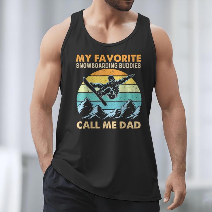My Favorite Snowboarding Buddies Call Me Dad Snowboarder Men Tank Top