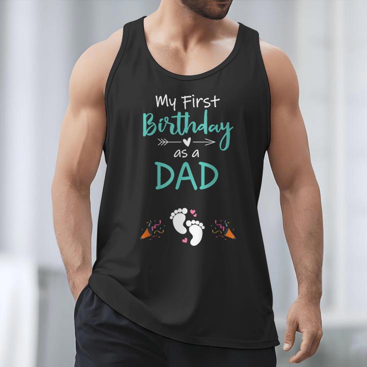 My First Birthday As a Dad Pregnancy Announcement Men Tank Top