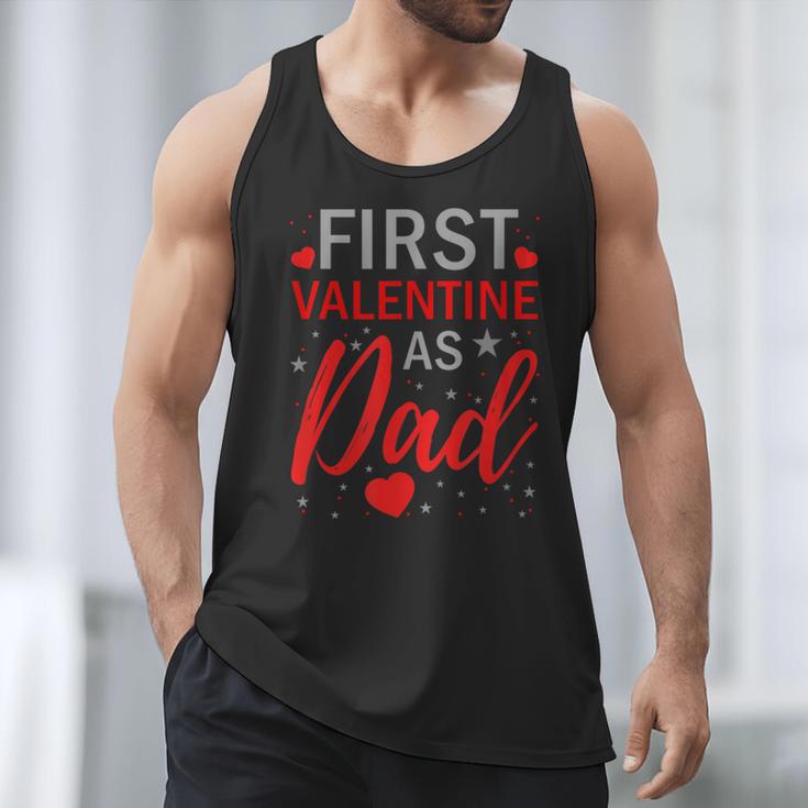 My First Valentine As Dad 2025 For a Proud New Father Men Tank Top