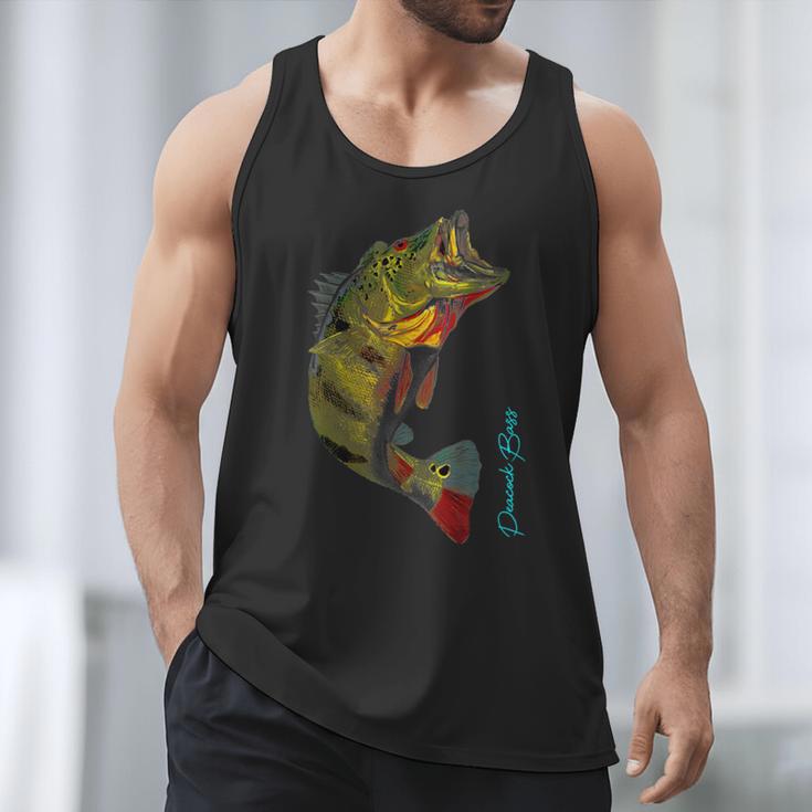 Fishing Shirts PEACOCK BASS Fishing Art Shirt For Dad Men Tank Top