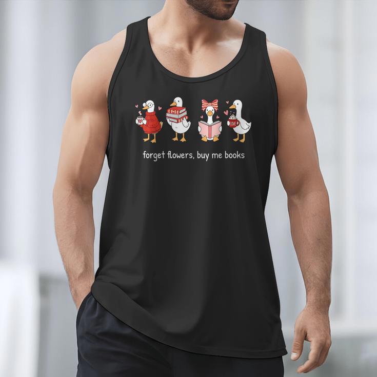 Forget Flowers Buy Me Books Goose Valentine Books Lover Men Tank Top Forget Flowers Buy Me Books Goose Valentine Books Lover Men Tank Top