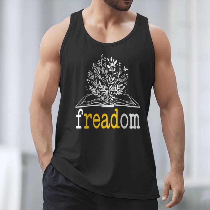 Freadom Freedom Read Banned Books Librarians Men Tank Top