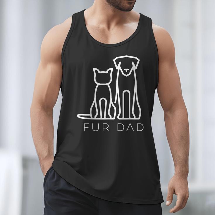Fur Dad Pet Lover Cat Dog Dad Husband Fathers Day Wife Men Tank Top