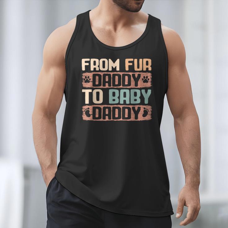 From Fur Daddy To Baby Daddy Dog Dad Pregnancy Announc Men Tank Top