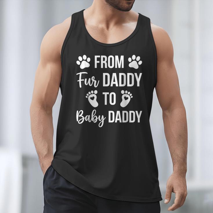 From Fur Daddy To Baby Daddy Quote Dad Pregnancy Men Tank Top