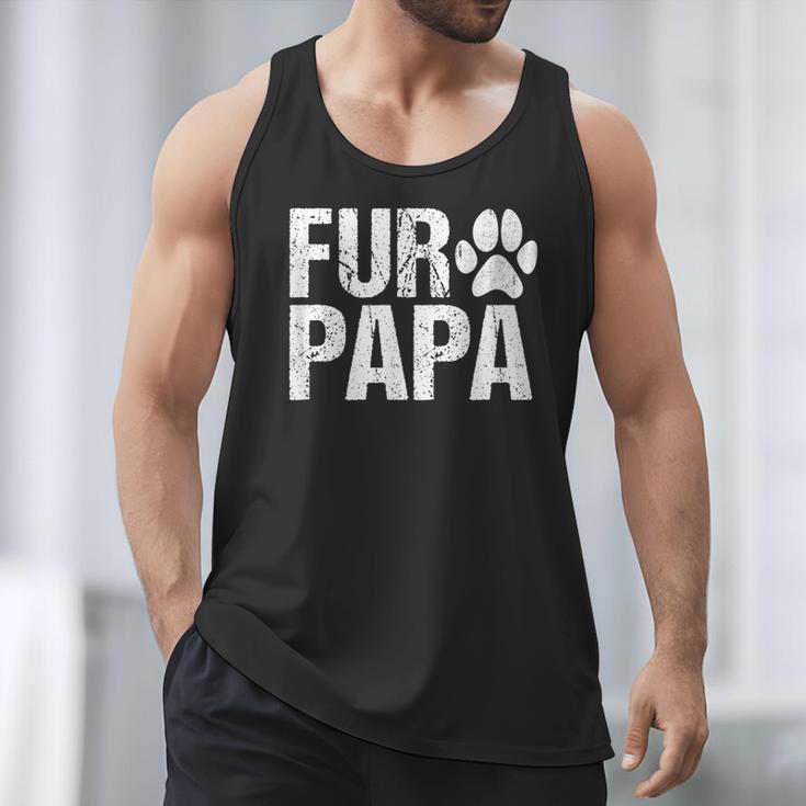 Fur Papa Shirt Pet Lover Dog Dad T-Shirt Fathers Day For Men Men Tank Top