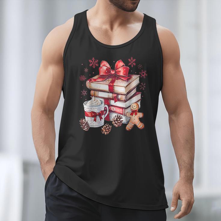 Girly Coquette Gingerbread Books And Hot Cocoa Cozy Season Men Tank Top Girly Coquette Gingerbread Books And Hot Cocoa Cozy Season Men Tank Top