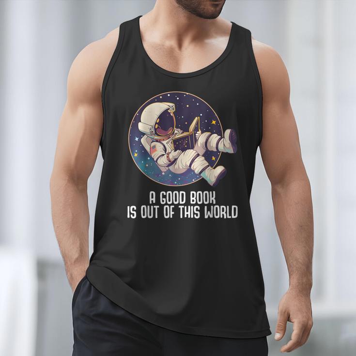 Good Book Is Out Of This World Astronaut Space Men Tank Top Good Book Is Out Of This World Astronaut Space Men Tank Top
