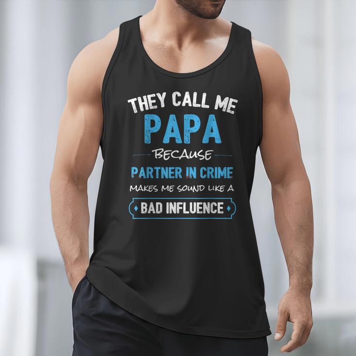 Grandpa Papa Partner In Crime Dad Men Tank Top