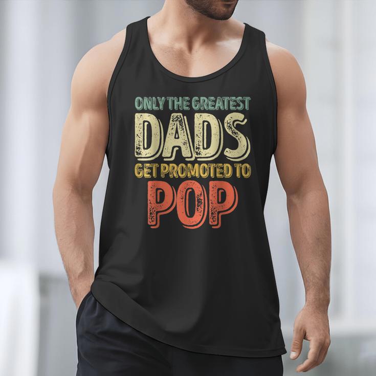 Only The Greatest Dads Get Promoted To Pop Men Tank Top Only The Greatest Dads Get Promoted To Pop Men Tank Top