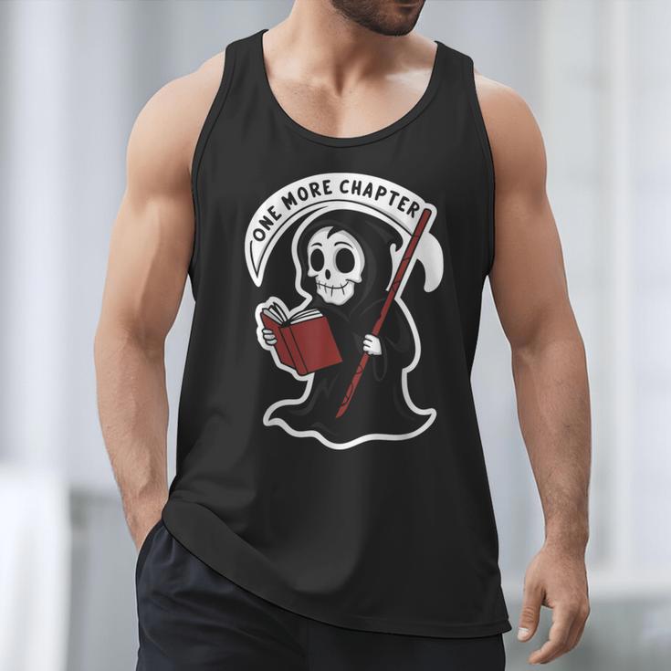 Grim Reaper Bookworm Cute Book Reading Halloween Men Tank Top Grim Reaper Bookworm Cute Book Reading Halloween Men Tank Top