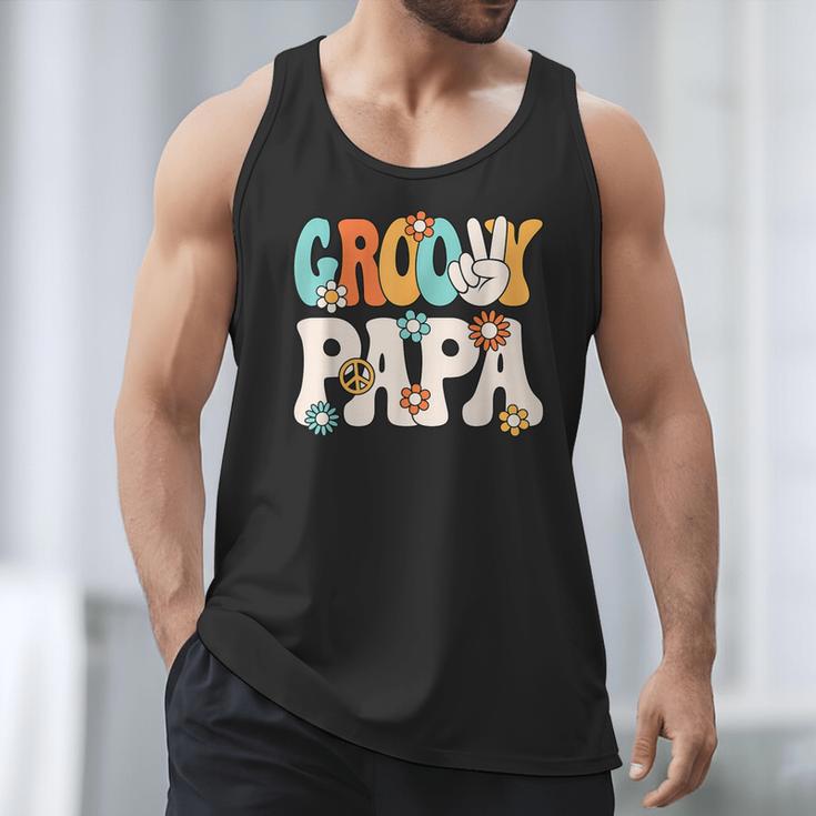 Groovy Papa Dad Retro Hippie 60s 70s Party Outfit Men Men Tank Top Groovy Papa Dad Retro Hippie 60s 70s Party Outfit Men Men Tank Top
