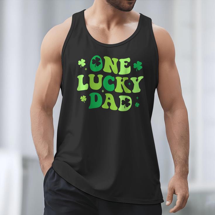 Groovy St Patrick's Day Apparel One Lucky Dad Shirt Small Modern Groovy St Patrick's Day Shirt Men Tank Top