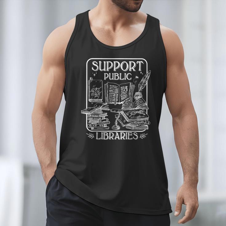 Groovy Support Your Local Library Book Reader Lover Bookworm Men Tank Top Groovy Support Your Local Library Book Reader Lover Bookworm Men Tank Top