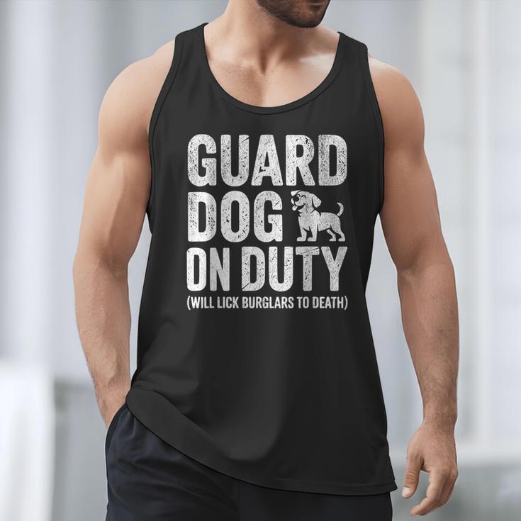 Guard Dog Will Lick Burglars Dog Mom Dad T-Shirt Men Tank Top Guard Dog Will Lick Burglars Dog Mom Dad T-Shirt Men Tank Top