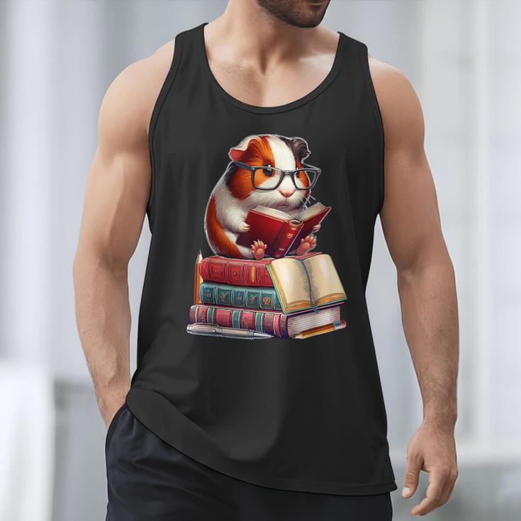 Guinea Pig Reading Books Matching Bookworm Readers Librarian Men Tank Top Guinea Pig Reading Books Matching Bookworm Readers Librarian Men Tank Top