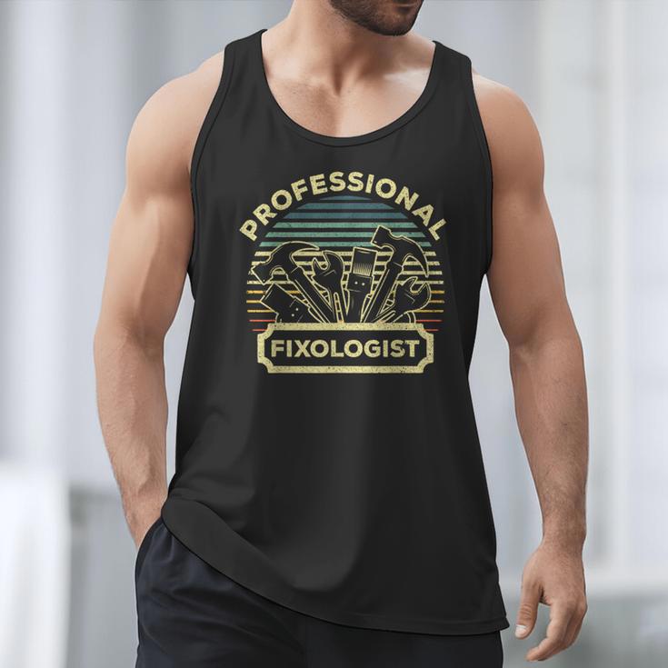 Handyman For Men Women Dad Fixologist Carpenter Tools Men Tank Top