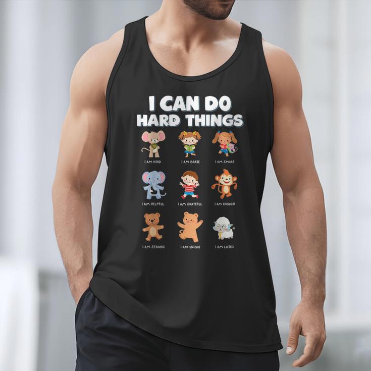 I Can Do Hard Things Children's Book Characters Men Tank Top