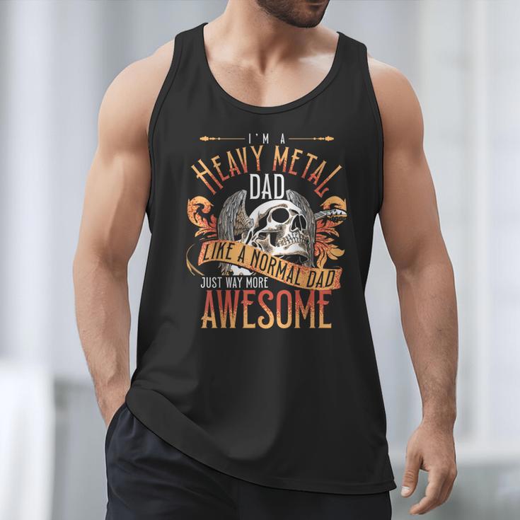 Heavy Metal Cooler Dad Punk Rock Music Lover Men Tank Top